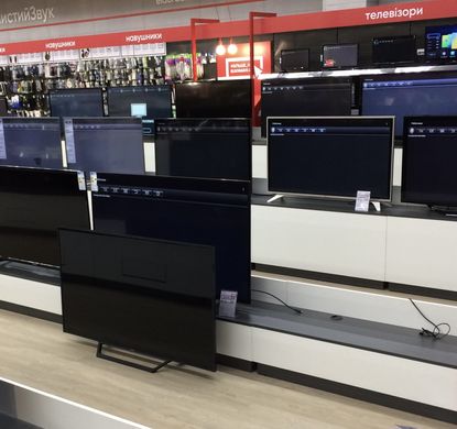 Торговые стеллажи под телевизоры и мониторы в магазин электроники и бытовой техники